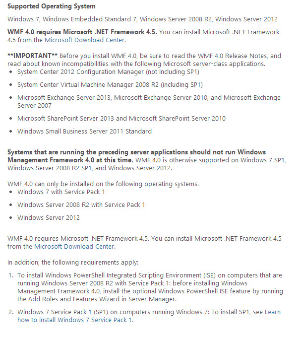 Windows Management Framework 4.0