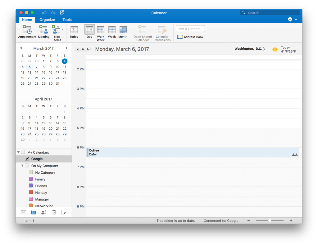 Outlook for Mac and Gmail Contacts and&nbsp;Calendars